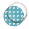 Image digitale - Motif coeur cyan