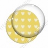 Image digitale - Motif coeur jaune