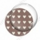 Image digitale - Motif coeur marron