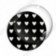 Image digitale - Motif coeur noir