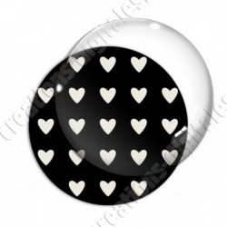 Image digitale - Motif coeur noir