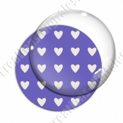 Image digitale - Motif coeur violet