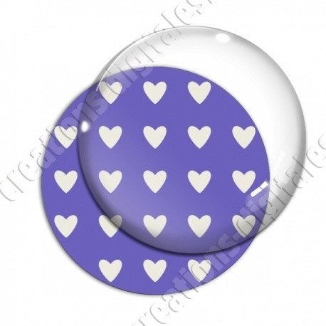 Image digitale - Motif coeur violet