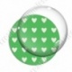Image digitale - Motif coeur vert