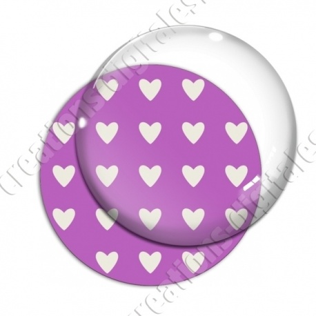 Image digitale - Motif coeur violet