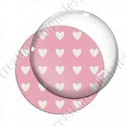Image digitale - Motif coeur rose