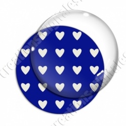 Image digitale - Motif coeur bleu