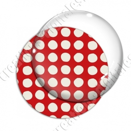 Image digitale - Motif rond rouge