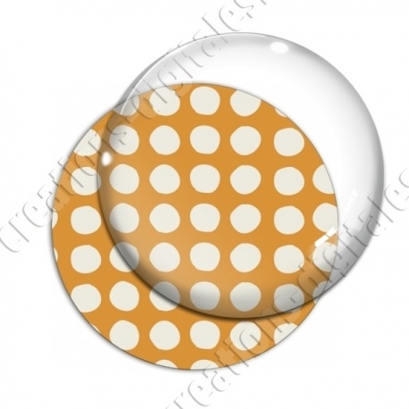 Image digitale - Motif rond orange