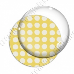Image digitale - Motif rond jaune