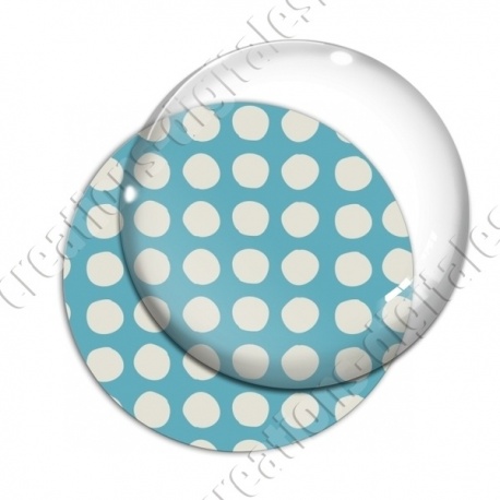 Image digitale - Motif rond cyan