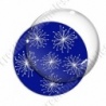 Image digitale - Motif pissenlit bleu