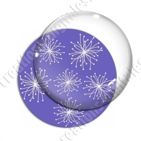 Image digitale - Motif pissenlit violet