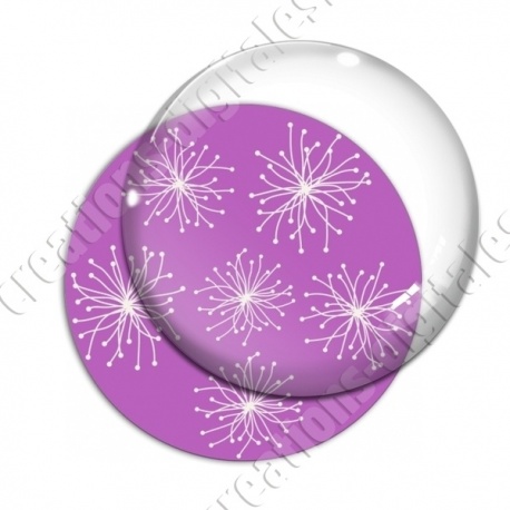 Image digitale - Motif pissenlit violet