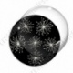 Image digitale - Motif pissenlit noir