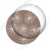 Image digitale - Motif pissenlit marron