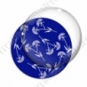 Image digitale - Motif fleur à tige bleu