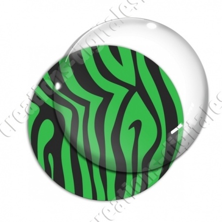 Image digitale - Motif zèbre vert