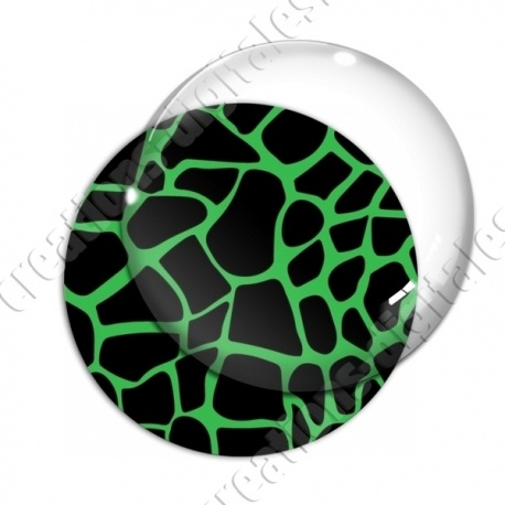 Image digitale - Motif girafe vert
