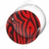 Image digitale - Motif zèbre rouge