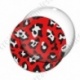Image digitale - Motif léopard rouge