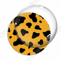 Image digitale - Motif vache orange
