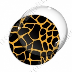 Image digitale - Motif girafe orange