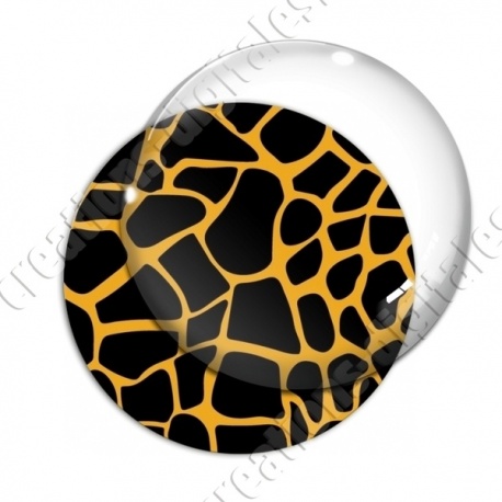 Image digitale - Motif girafe orange