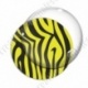 Image digitale - Motif zèbre jaune