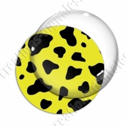 Image digitale - Motif vache jaune