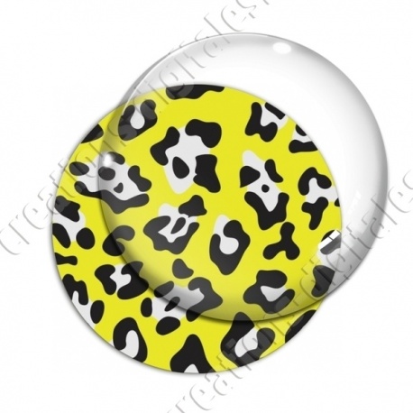 Image digitale - Motif léopard jaune
