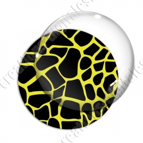 Image digitale - Motif girafe jaune