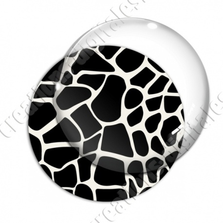 Image digitale - Motif girafe blanc